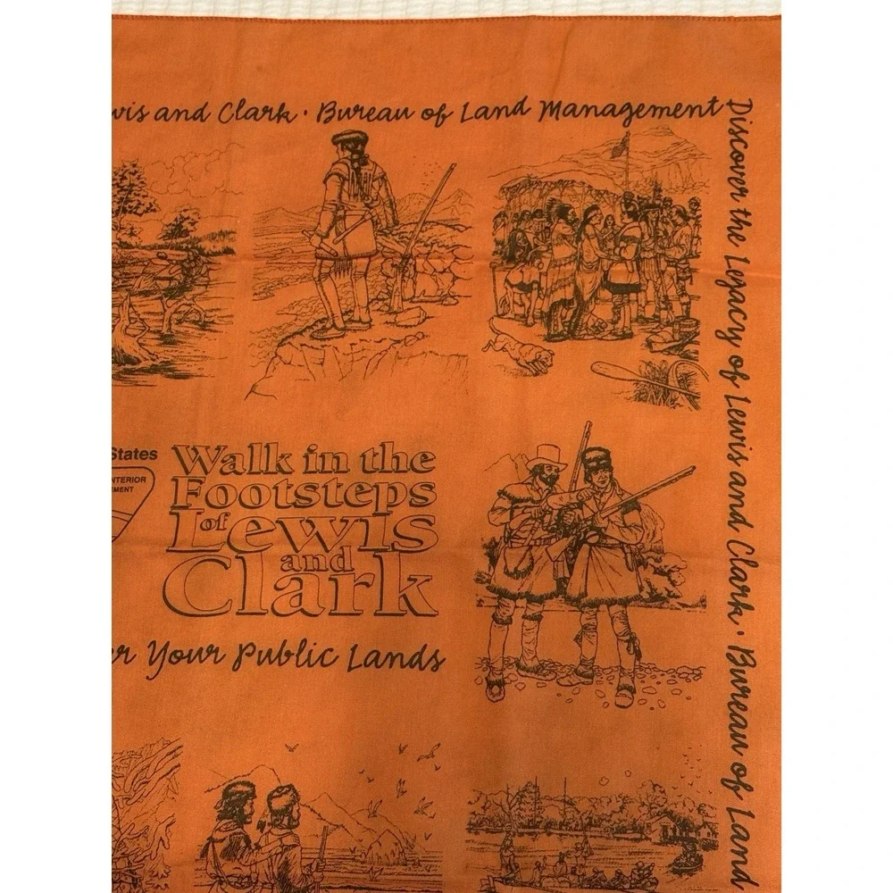 Lewis and Clark Trail Bandana Scarf Neckerchief Bureau of Land Management BLM